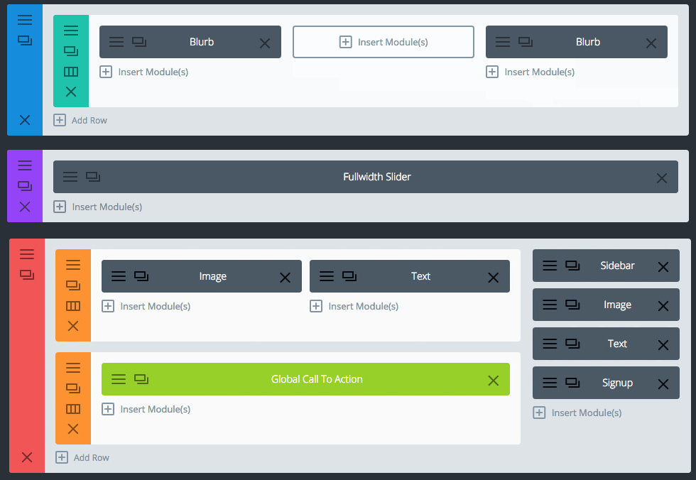 Divi page builder