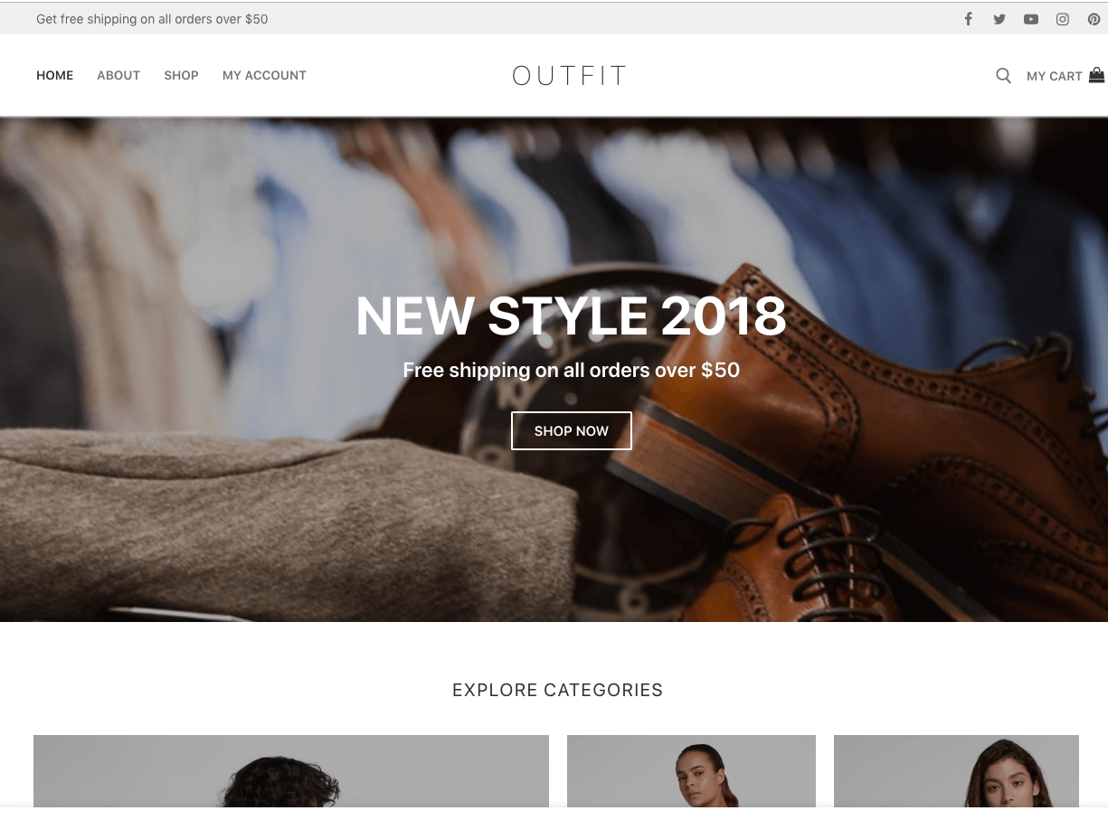 customify wp theme