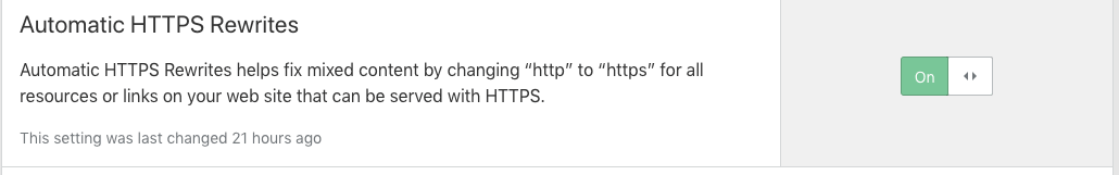automatically rewrite HTTPS
