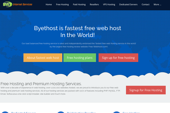 Byet-Host - free wordpress hosting