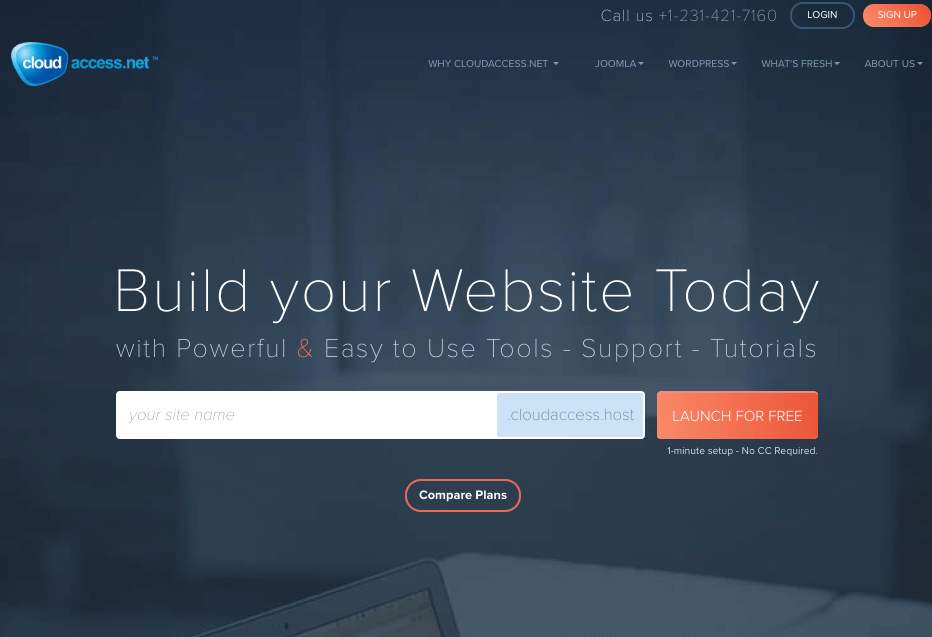 cloudAccess .- wordpress free hosting
