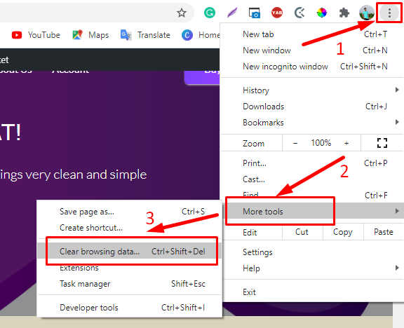 Clear Cache on the WordPress website