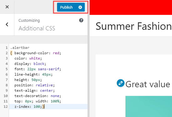 Custom CSS