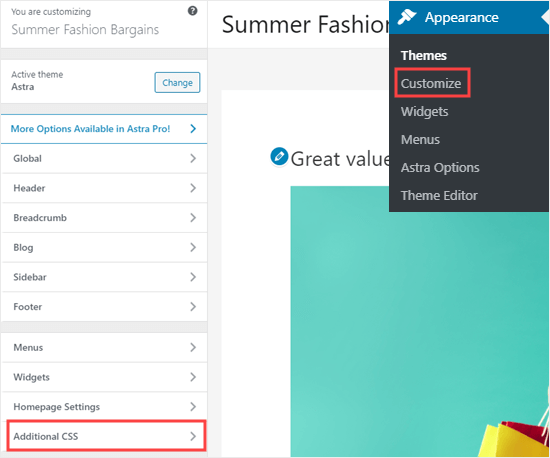 Custom CSS