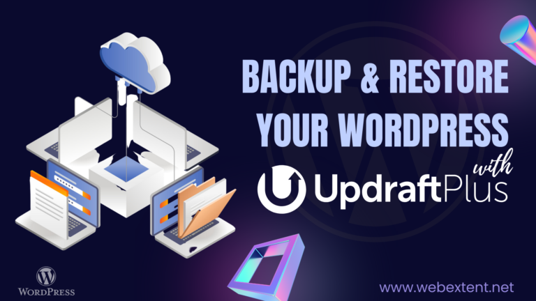 Backup And Restore WordPress Websites With UpdraftPlus