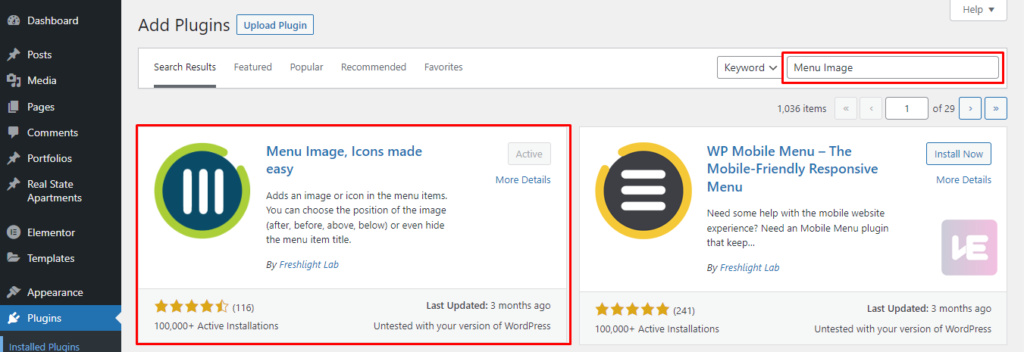 Add Image Icons at Navigation Menus