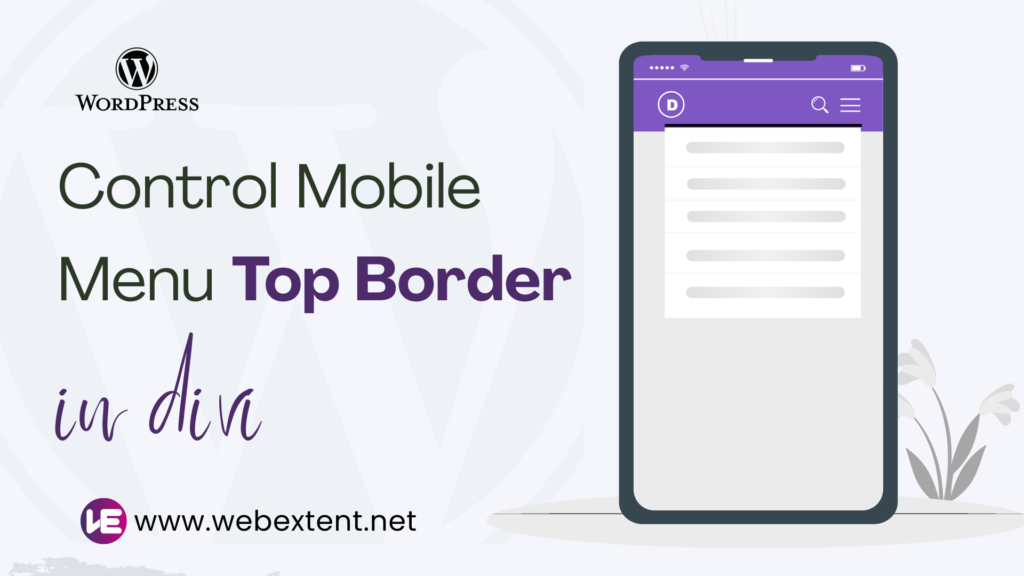 How to Control the Divi Mobile Menu Top Border