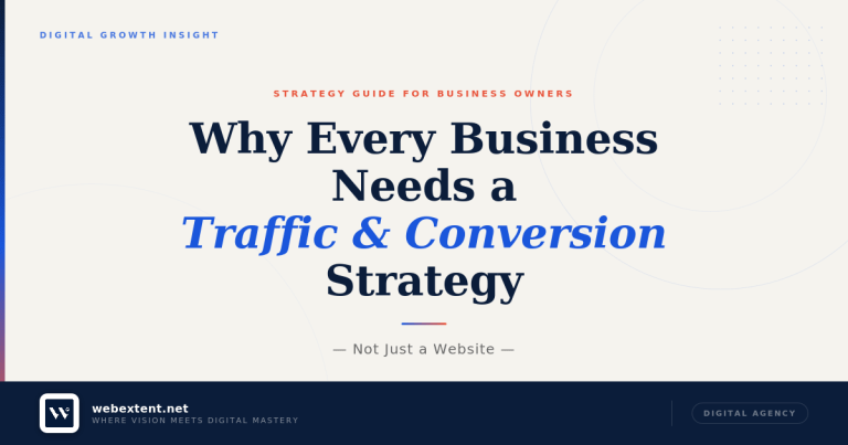 Why Every Business Needs a Traffic and Conversion Strategy (Not Just a Website)