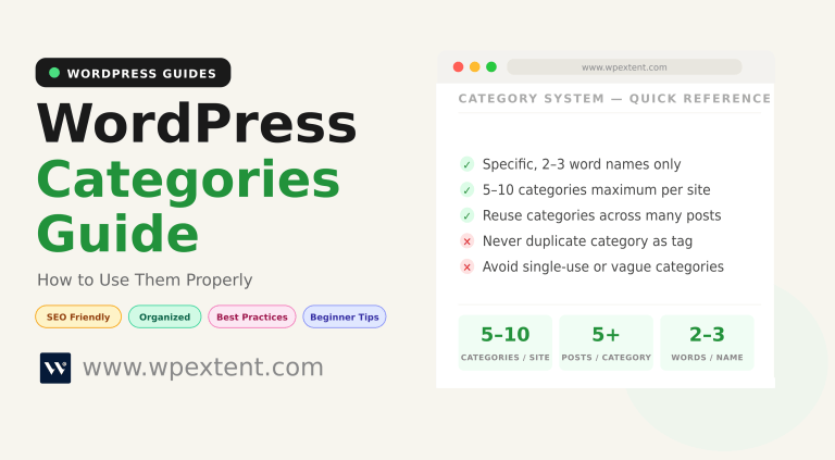 WordPress Categories Guide: How to Use Categories Properly