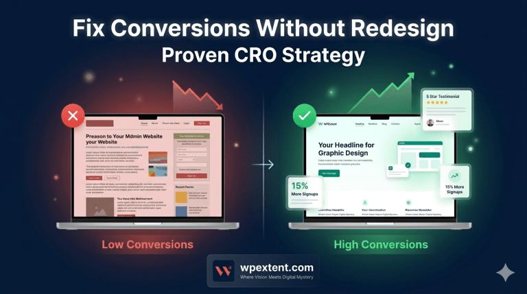How to Fix Website Conversions Without a Redesign (Proven CRO Strategy)